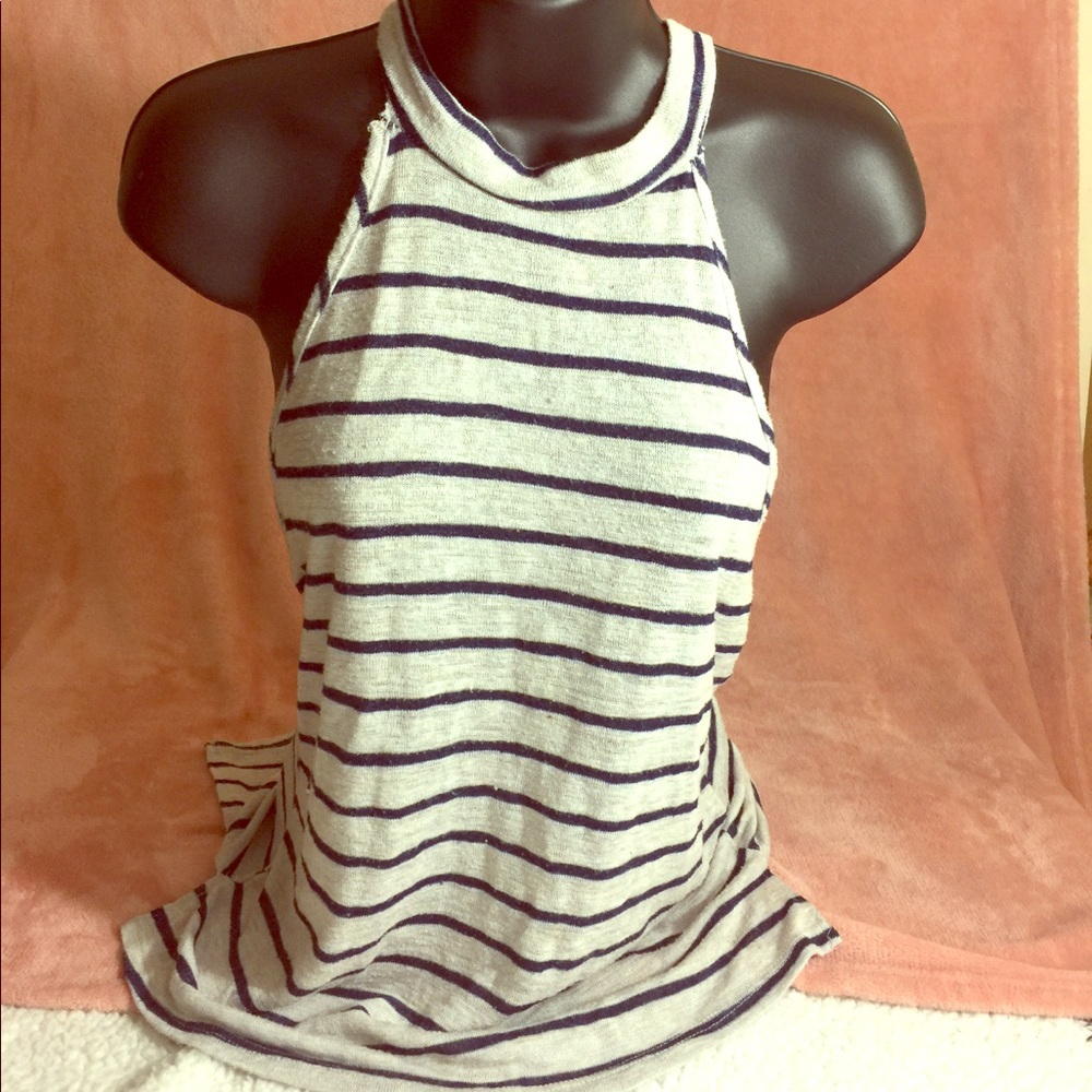 High neck choker top